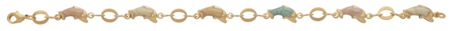 LB-181 | Ladies Bracelet Colored Dolphins - DISCONTINUED