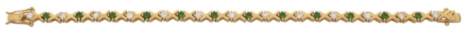 TB-104 | Tennis Bracelet CZ/Emerald XO
