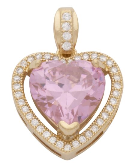 CZP-726-06 | CZ & Alexandrite Small Heart Pendant (June)