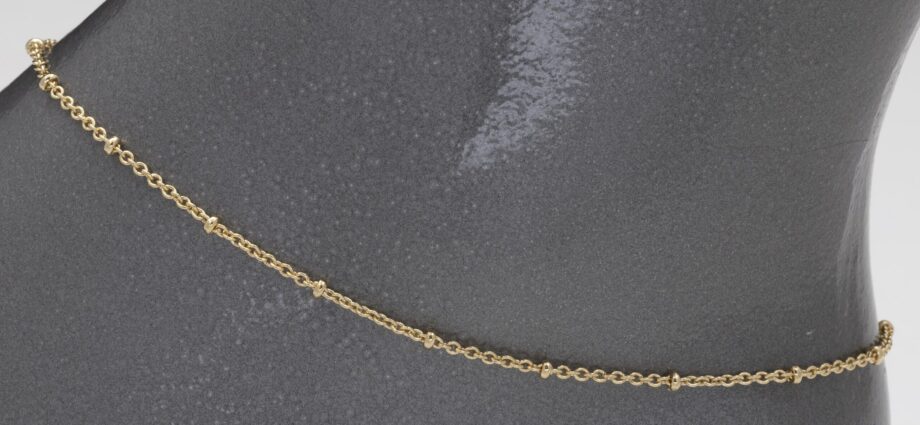 055A | Tiny Chain With Ball Anklet
