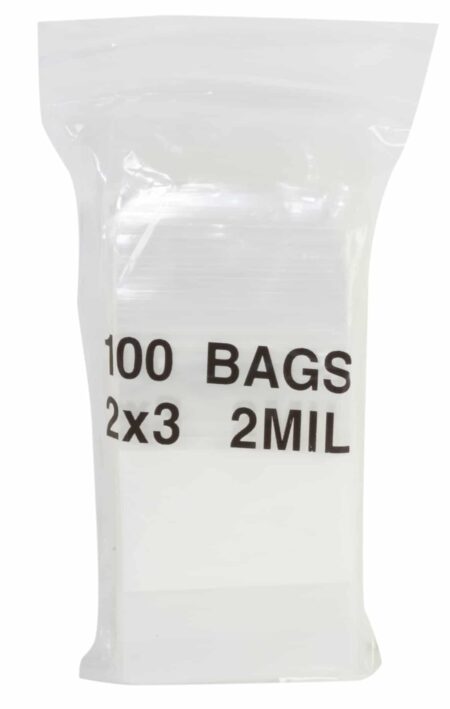 XD-087 | 2" x 2" White Block Plastic Bag (Pack of 100)