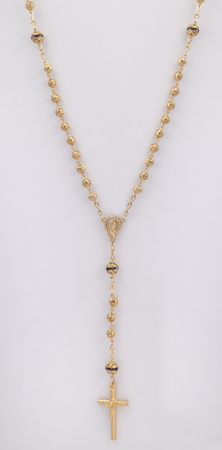 ROSE-44 | Rosary Filigree with Purple Bead