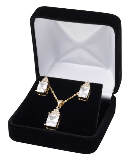 Set 2 - CZ Clear Rectangle Set