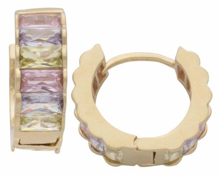 CZE-297 | CZ Pastel Multi Color Earrings