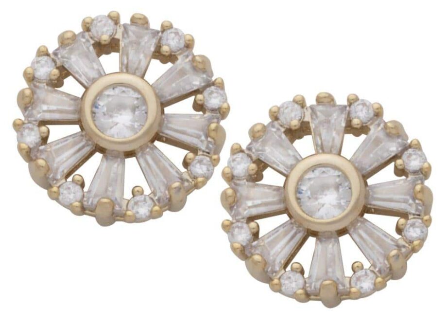 CZE-195 | CZ Flower Stud Earrings
