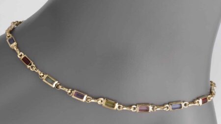 103 | Color Bar Bead Anklet