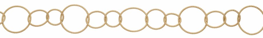 165 | Gold Textured Circle Chain (Footage)
