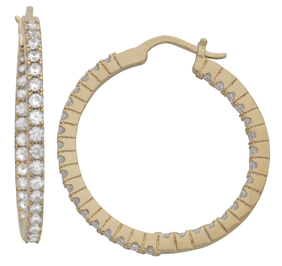 CZE-279 | CZ Hoop Earrings