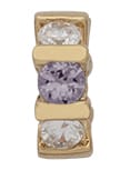 CZ-62 | CZ Birthstone & Clear Spacer - February/Amethyst
