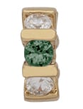 CZ-65 | CZ Birthstone & Clear Spacer ~ May/Emerald