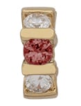 CZ-67 | CZ Birthstone & Clear Spacer ~ July/Ruby