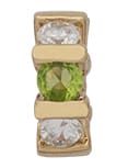 CZ-68 | CZ Birthstone & Clear Spacer ~ August/Peridot