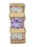 CZ-70 | CZ Birthstone & Clear Spacer ~ October/Tourmaline