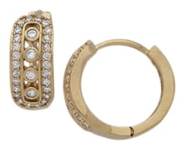 CZE-269A | CZ Hoop Earrings