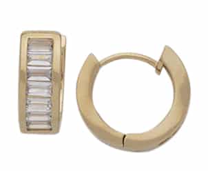 CZE-274 | CZ Hoop Earrings