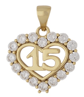 CZP-349 | CZ Quinceañera / Sweet 15 Pendant
