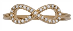 LR-115 | Ladies CZ Infinity Ring