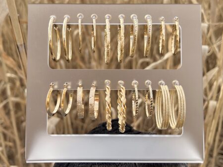 10 Pair Hoop Earrings With Display | Starter Kit